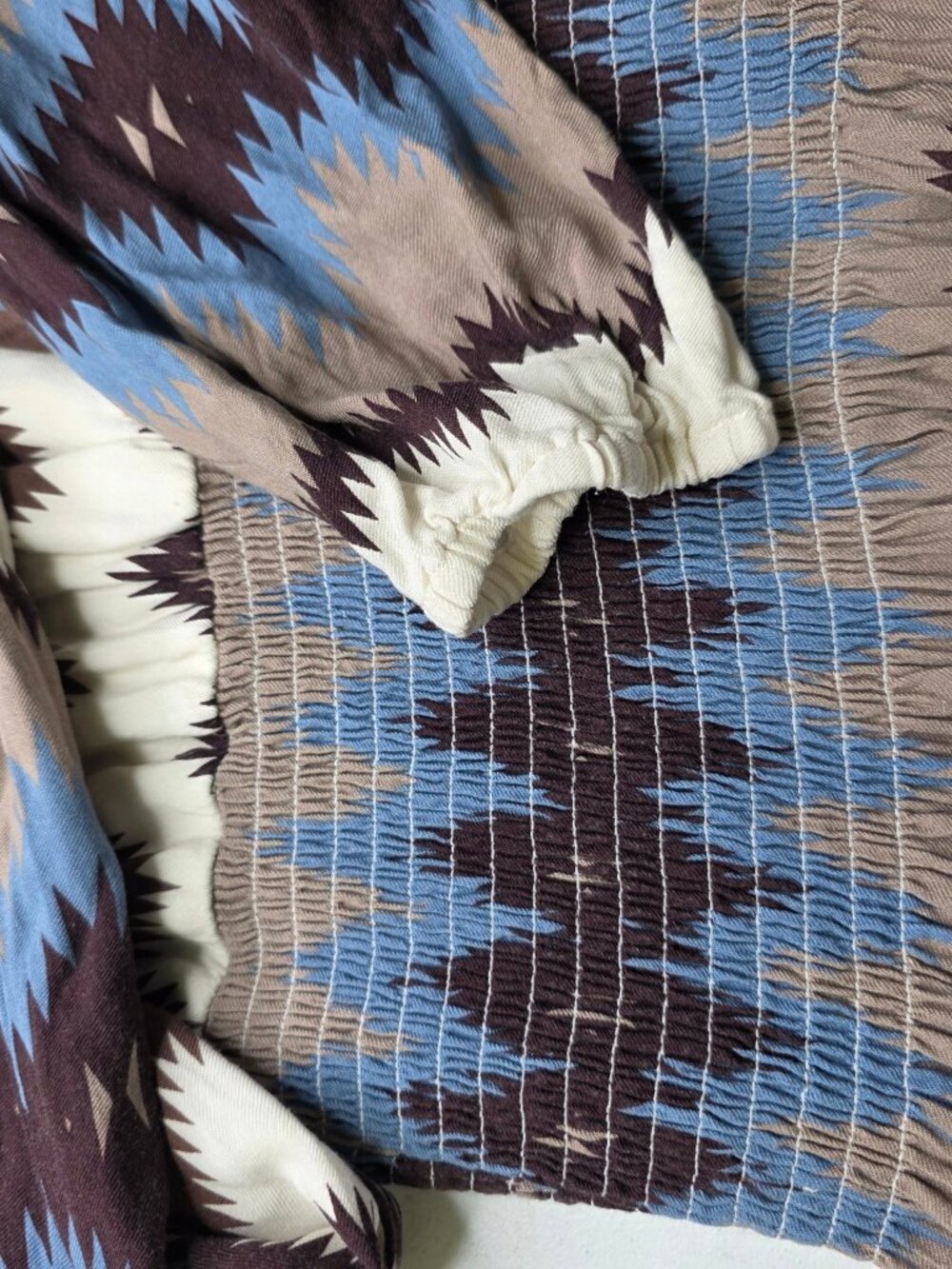 Ariat Southwestern Print Smocked Maxi Dress – Size XL